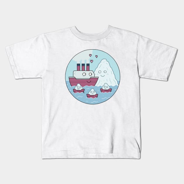 Love Boat Kids T-Shirt by squireseses